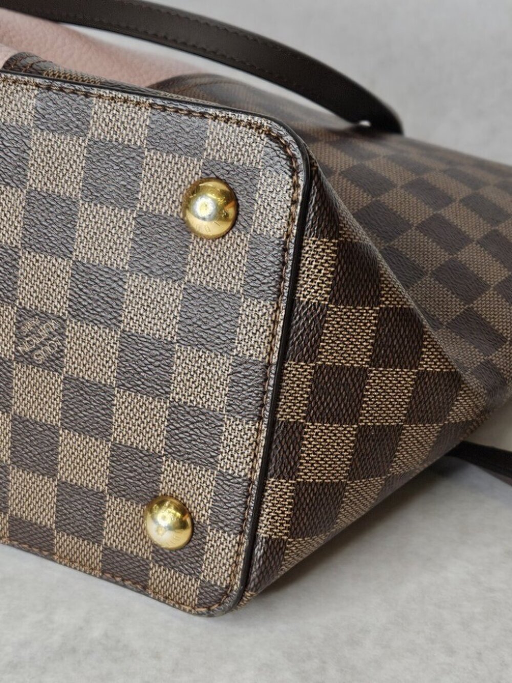 Louis Vuitton Damier Ebene Jersey Magnolia Tote Handbag Purse  - Picture 8 of 15